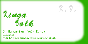 kinga volk business card